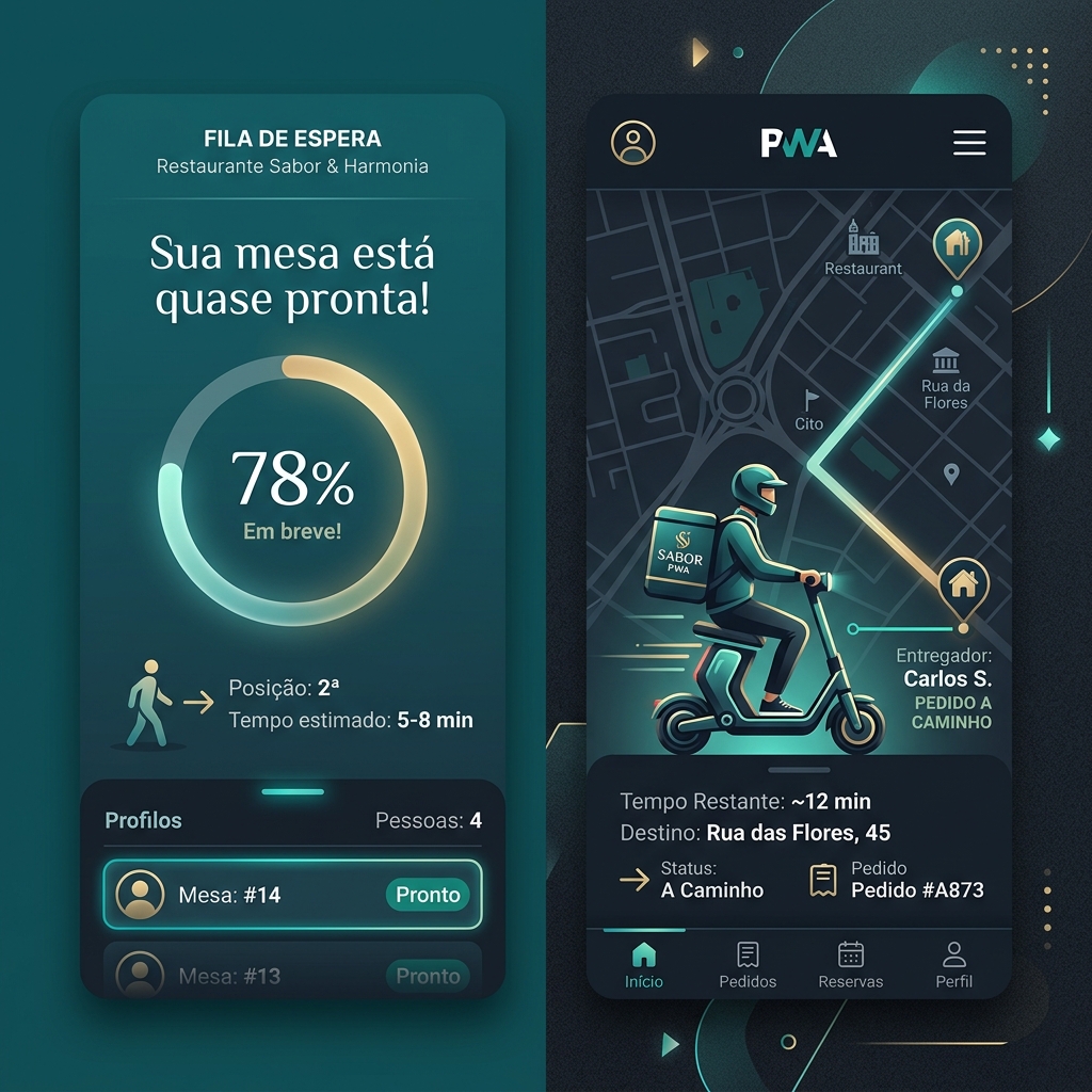 Fila de espera digital e delivery próprio WiBar